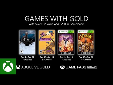 Xbox - December 2020 Games with Gold