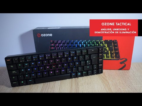 Ozone Tactical. Análisis y muestra de iluminación del teclado mecánico wireless 65% | Gameit ES