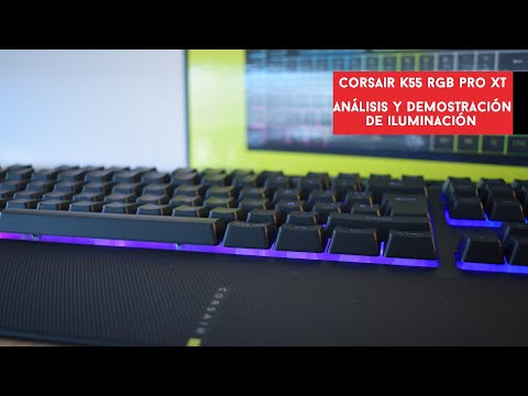 Corsair K55 RGB PRO XT. Análisis y demostración de iluminación del teclado de membrana | Gameit ES