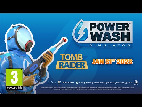 PowerWash Simulator | Tomb Raider Special Pack Release Date | Square Enix Collective | [PEGI] EN