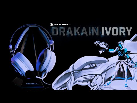 Drakain Ivory: Auriculares Gaming RGB de Color Blanco