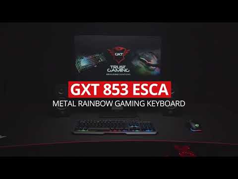 GXT 853 Esca Metal Rainbow Illuminated Gaming Keyboard