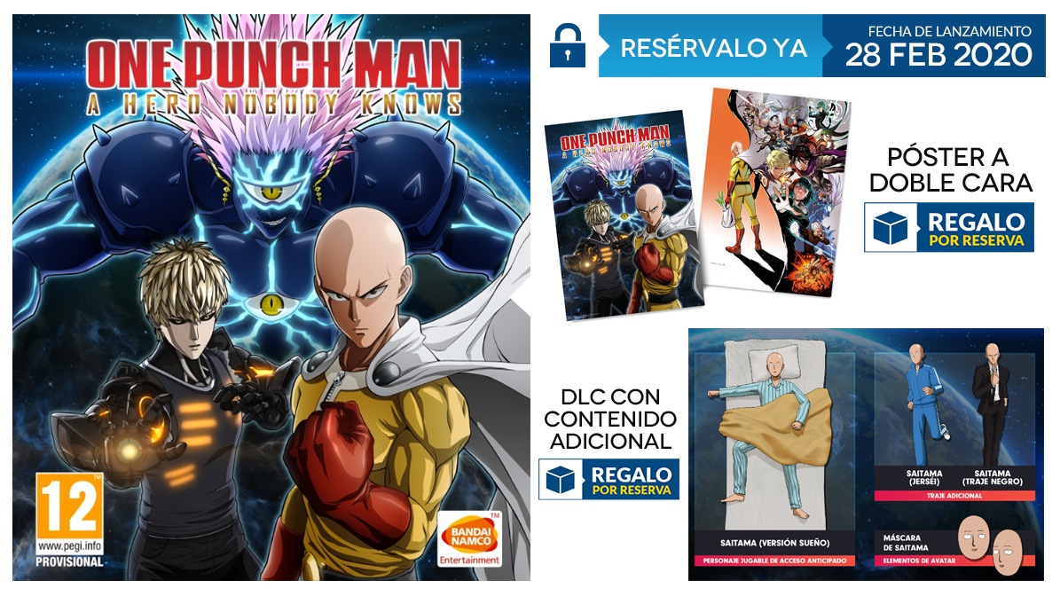 One Punch Man: A Hero Nobody Knows é anunciado pela Bandai Nanco