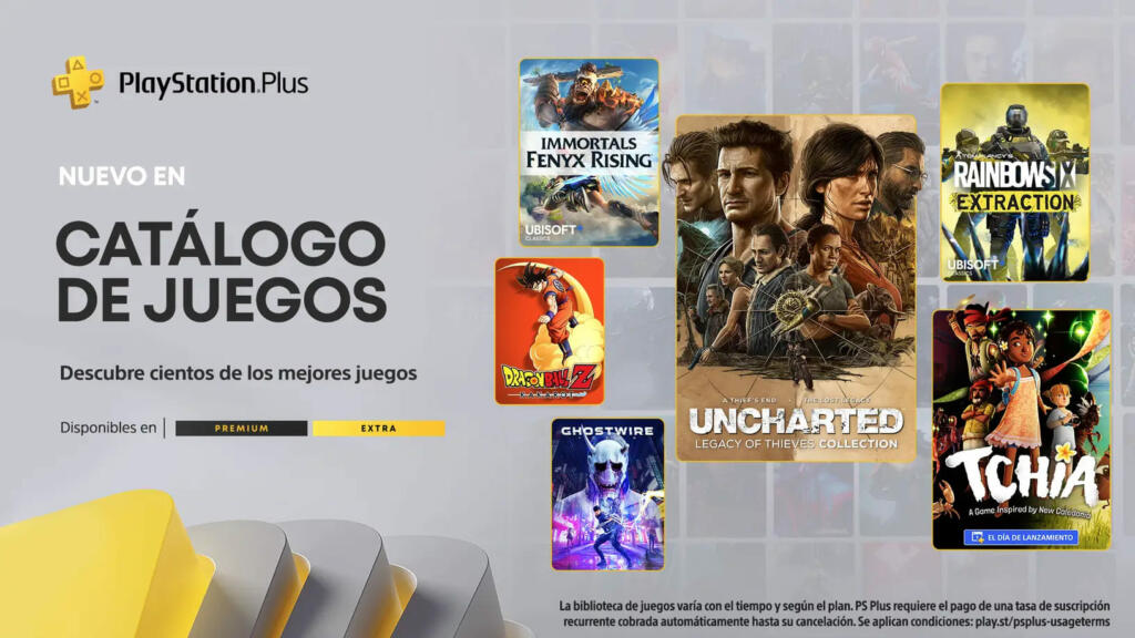 PlayStation Plus Extra y Premium en Noviembre 2023: lista de todos